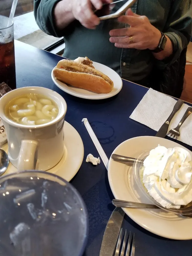 Hot Weiner Chicken Noodle Soup Grape Nut Pudding